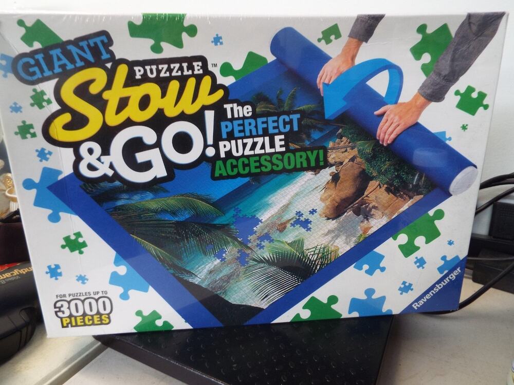 New Ravensburger Puzzle Stow & Go Storage System Roll Up Mat 39x59 in / 3000 Pcs